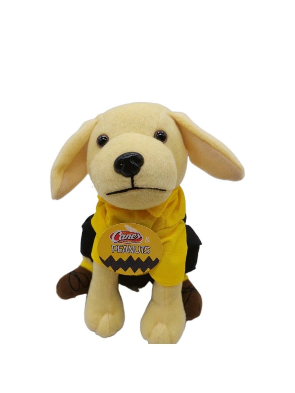Raising Canes Plush Dog Charlie Brown Peanuts 8” Stuffed Animal 2021